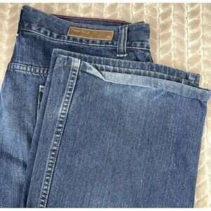 Perry‎ Ellis America Jeans Mens 36x32 Blue Cotton Loose Baggy Straight